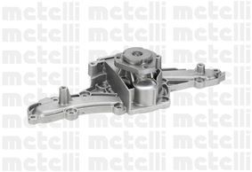 METELLI 24-0673 Water pump with seal, Mechanical, Grey Cast Iron, for v-ribbed belt use