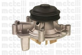 METELLI 24-0684 Water pump without gasket/seal, Mechanical, Brass, Water Pump Pulley Ø: 75 mm, for v-ribbed belt use