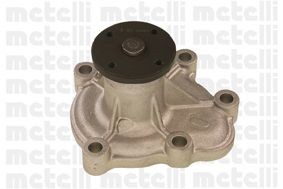 METELLI 24-0728 Water pump with seal, Mechanical, Metal, for v-ribbed belt use