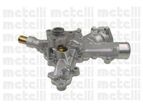 METELLI 24-0729 Water pump with seal, without lid, Mechanical, Grey Cast Iron, for v-ribbed belt use
