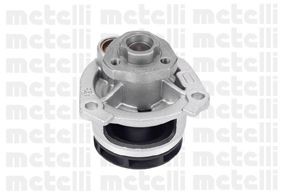 METELLI 24-0730 Water pump with seal ring, Mechanical, Grey Cast Iron, for v-ribbed belt use