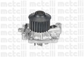 24-0732 METELLI Water pumps VOLVO Number of Teeth: 24, without gasket/seal, Mechanical, Metal, Water Pump Pulley Ø: 60 mm, for toothed belt drive