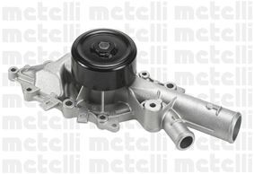 METELLI 24-0752 Water pump with seal, Mechanical, Metal, Water Pump Pulley Ø: 90 mm, for v-ribbed belt use