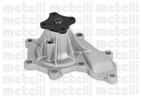 METELLI 24-0823 Water pump with seal, Mechanical, Metal, for v-ribbed belt use