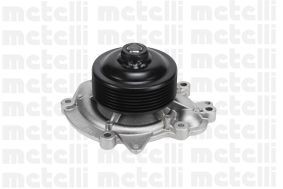 METELLI 24-0992 Water pump with seal, Mechanical, Metal, Water Pump Pulley Ø: 88,5 mm, for v-ribbed belt use