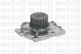 METELLI 24-1019 Water pump Number of Teeth: 19, with seal, Mechanical, Metal, Water Pump Pulley Ø: 56 mm, for timing belt drive
