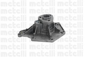 24-1050 METELLI Water pumps AUDI with seal, Mechanical, Brass, for v-ribbed belt use
