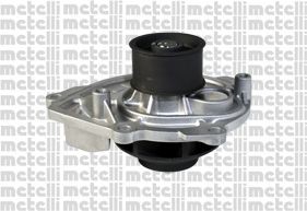 24-1076 METELLI Water pumps CHRYSLER with seal, Mechanical, Grey Cast Iron, Water Pump Pulley Ø: 53 mm, for toothed belt drive