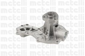 METELLI 24-1104 Water pump with seal, without lid, Mechanical, Metal, for v-ribbed belt use