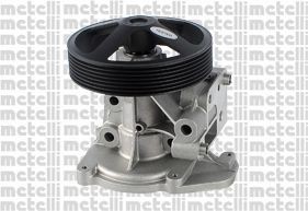 METELLI 24-1121 Water pump with seal, without lid, Mechanical, Metal, Water Pump Pulley Ø: 130 mm, for v-ribbed belt use