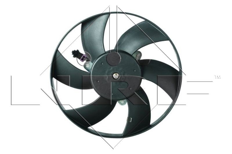 NRF 47416 Fan, radiator D1: 300 mm, 12V, 220W, without radiator fan shroud