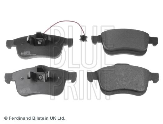BLUE PRINT ADZ94239 Brake pad set Front Axle, incl. wear warning contact, with piston clip