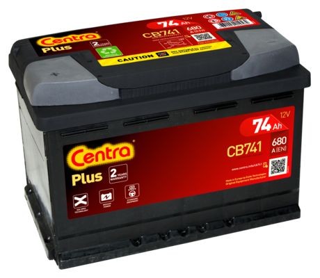 CENTRA CB741 Plus Batterie 12V 74Ah 680A B13 Bleiakkumulator