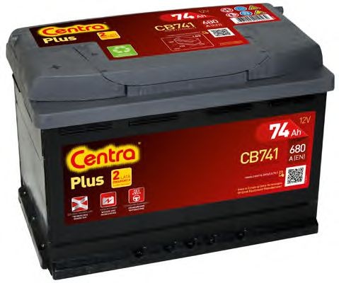 CENTRA Plus CB741 Battery 12V 74Ah 680A B13 Lead-acid battery