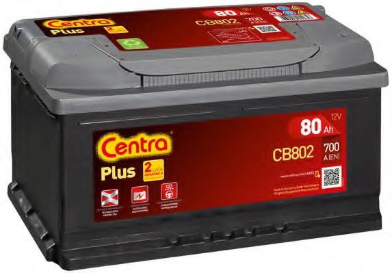 CB802 CENTRA Car battery FIAT 12V 70Ah 700A B13 Lead-acid battery