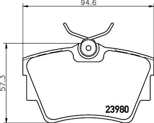 MINTEX MDB2258 Brake pad set incl. wear warning contact, with brake caliper screws, with accessories