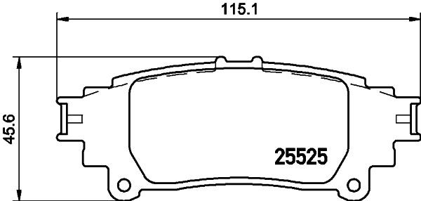 25525 MINTEX MDB3280 Brake calipers Lexus GS GRL10 350 310 hp Petrol 2012 price