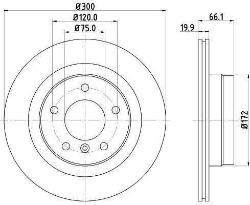 98200 1330 MINTEX 300x19,9mm, 05/06x120, internally vented Ø: 300mm, Brake Disc Thickness: 19,9mm Brake rotor MDC1647 buy