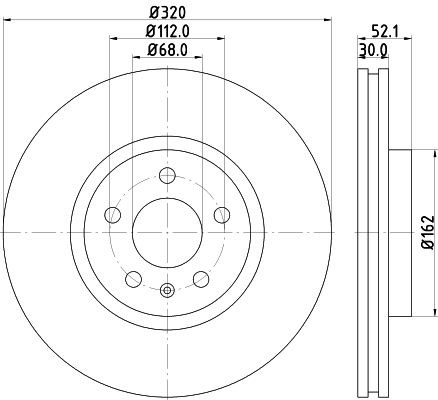 98200 2293 MINTEX 320x30mm, 05/06x112, internally vented Ø: 320mm, Brake Disc Thickness: 30mm Brake rotor MDC2263 buy