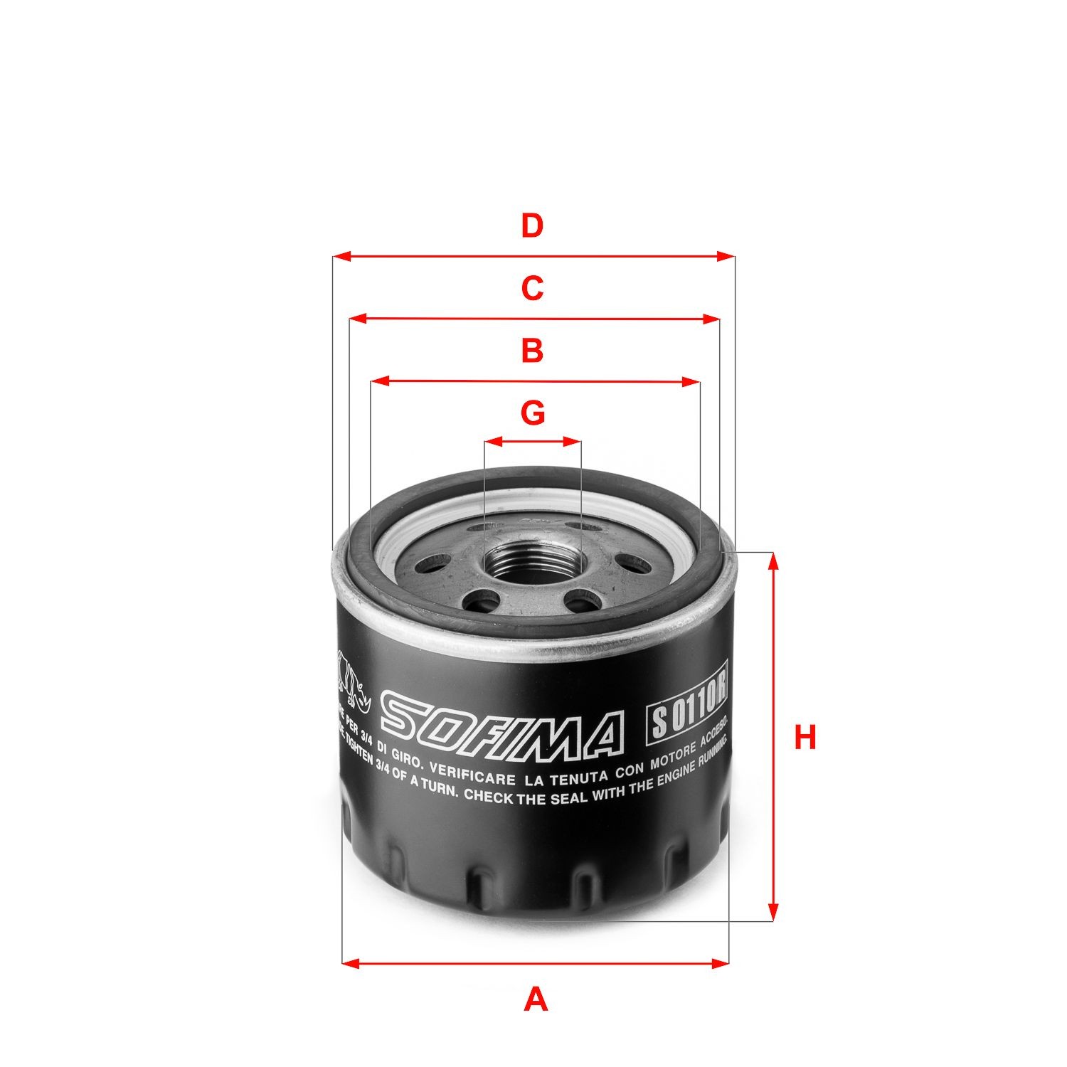 SOFIMA M 20 X 1,5, with one anti-return valve, Spin-on Filter Inner Diameter 2: 61mm, Outer Diameter 2: 71mm, Ø: 76, 78mm, Height: 61,5mm Oil filters S 0110 R buy
