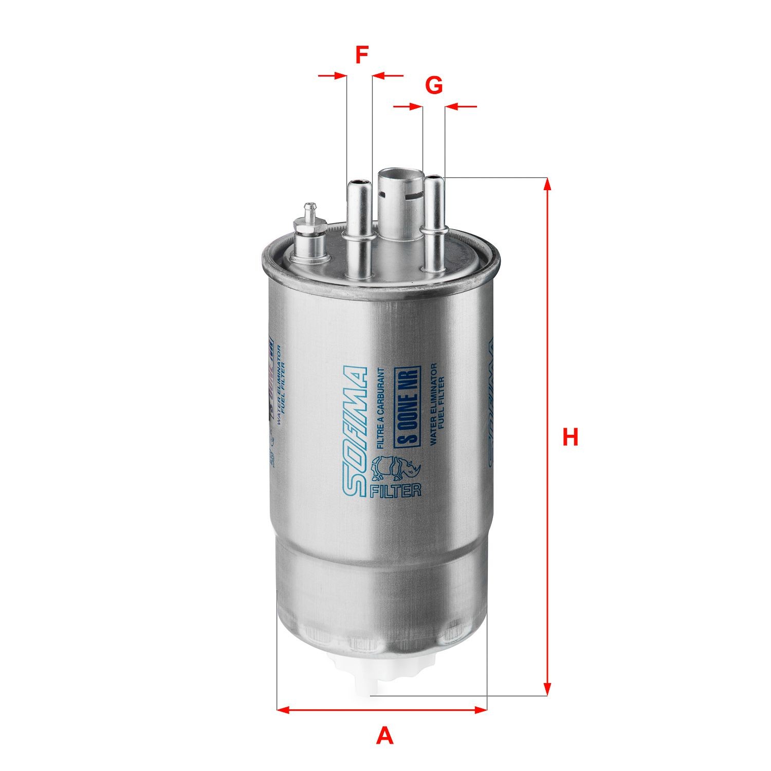 SOFIMA S 0ONE NR Fuel filter Filter Insert, 9,5mm, 8mm
