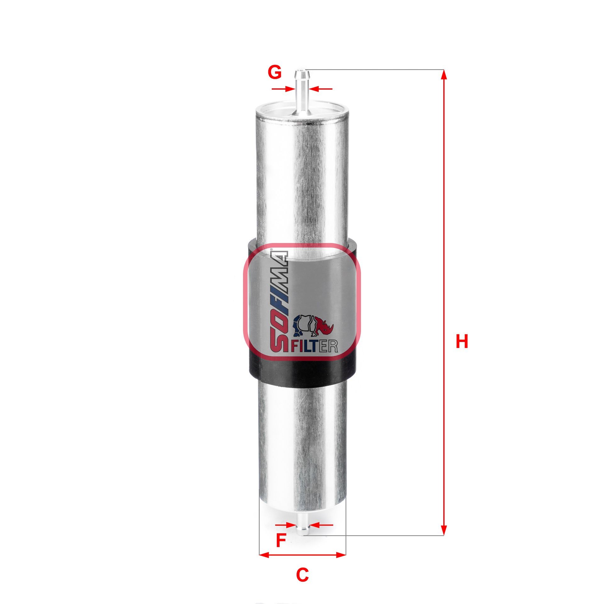 SOFIMA S 1569 B Fuel filter Filter Insert, 8mm, 8mm