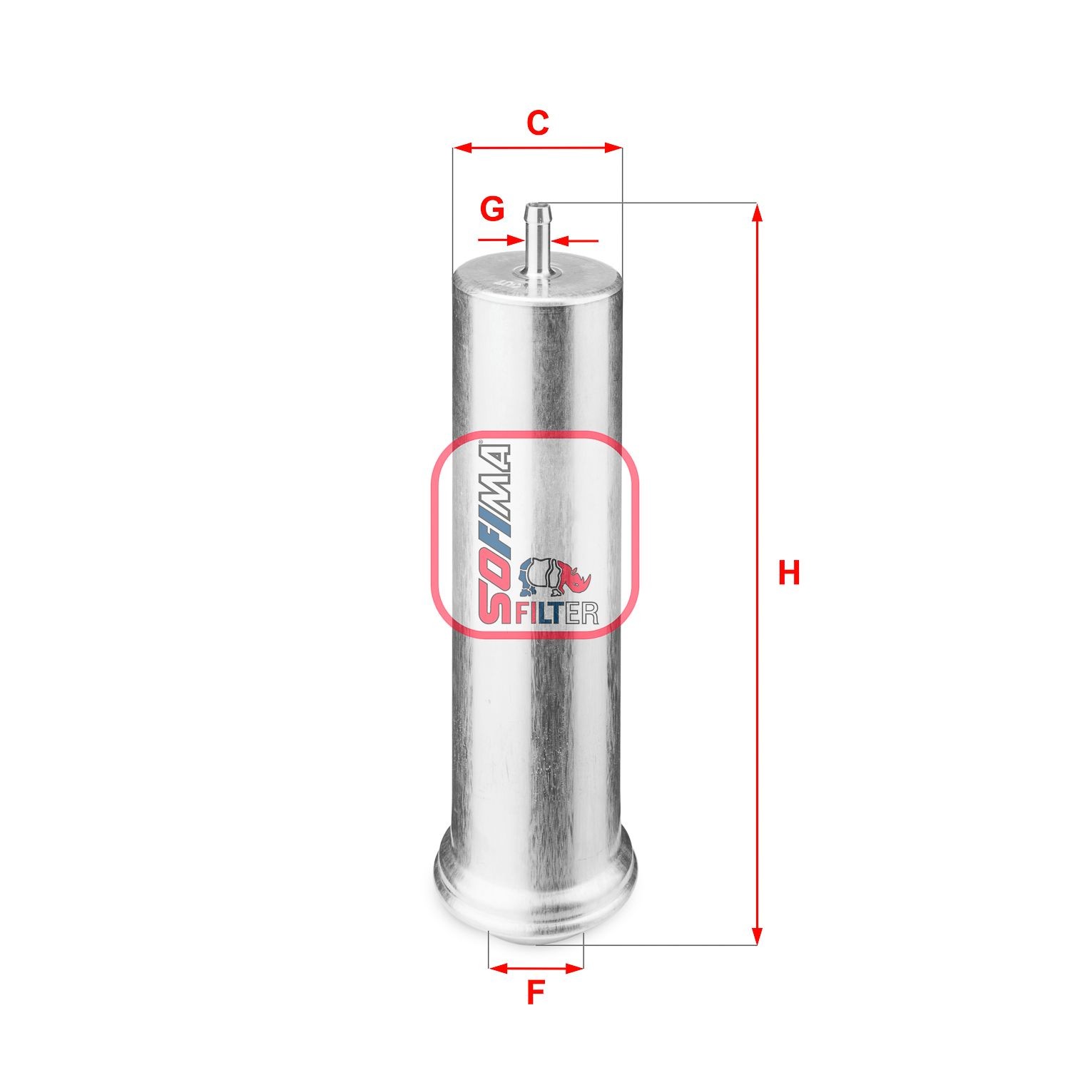 SOFIMA S 1851 B Fuel filter Filter Insert, 36mm, 8mm