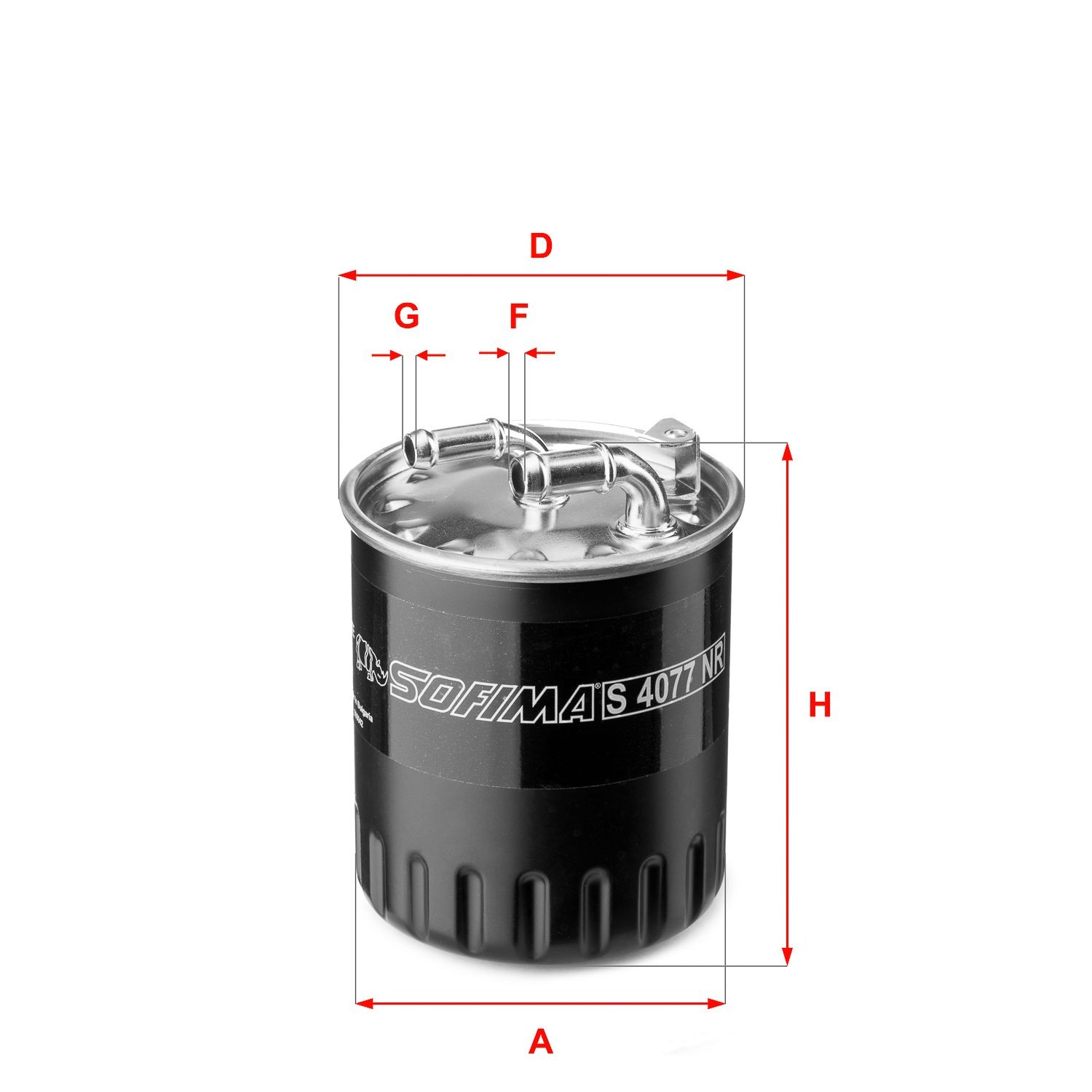 SOFIMA S 4077 NR Fuel filter Filter Insert, 10mm, 8mm