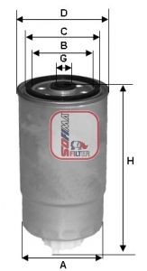 SOFIMA S4384NR Fuel filter 16403 6F 900