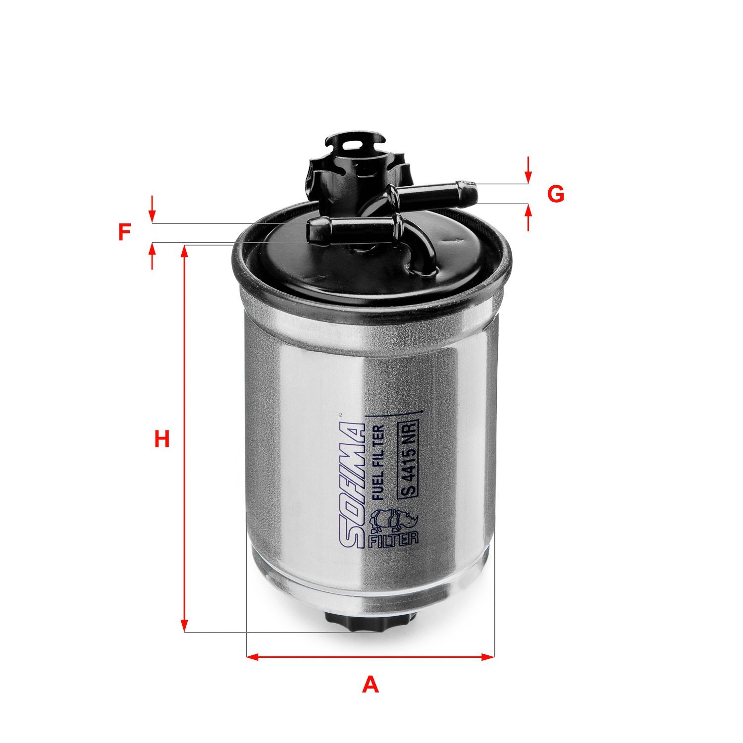 SOFIMA S 4415 NR Fuel filter Filter Insert, 8mm, 8mm