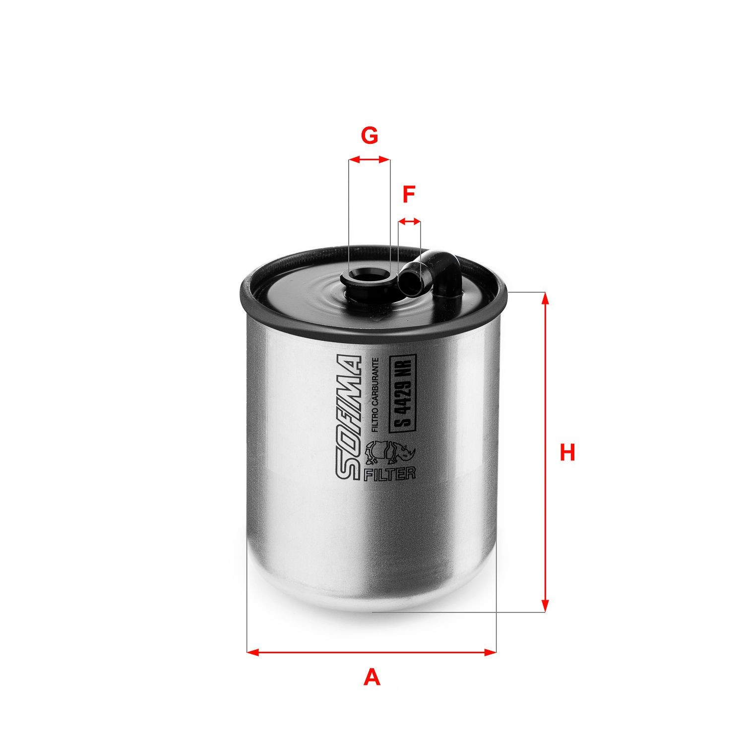 SOFIMA S 4429 NR Fuel filter Filter Insert, 10mm, 11,7mm