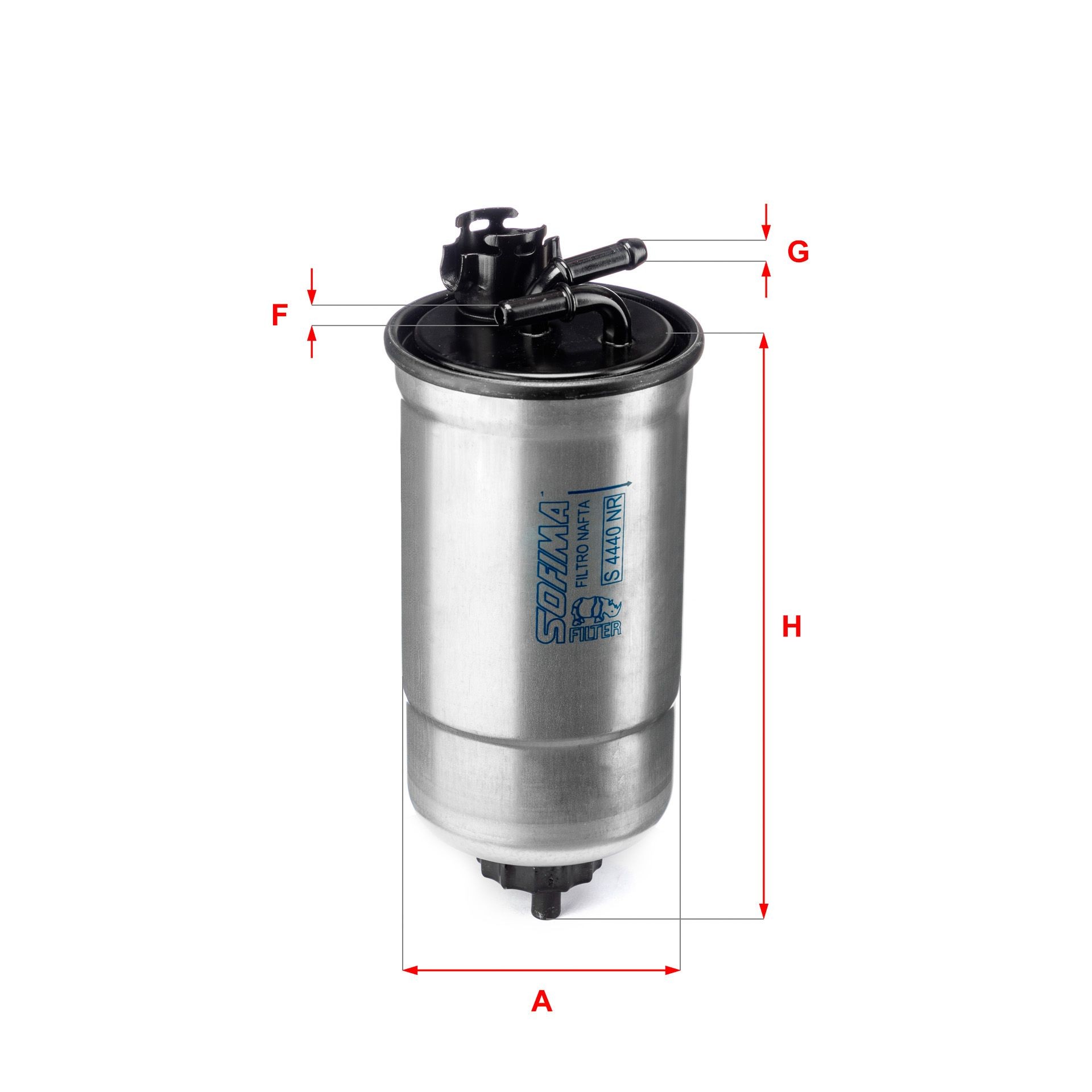 SOFIMA S 4440 NR Fuel filter Filter Insert, 8mm, 8mm