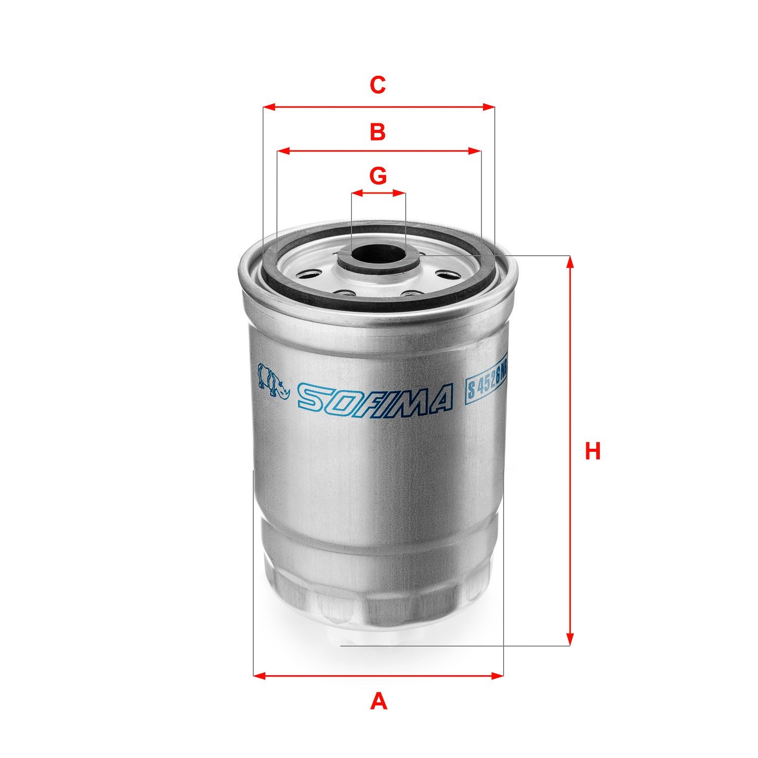 SOFIMA Filter Insert Height: 139mm Inline fuel filter S 4526 NR buy