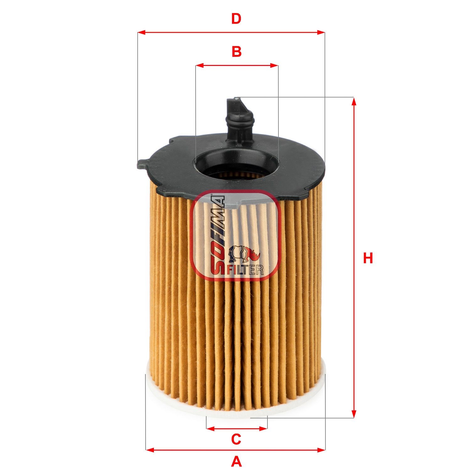 SOFIMA S 5037 PE Oil filter Filter Insert