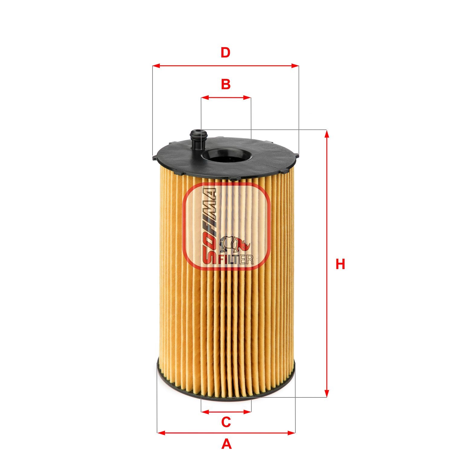 SOFIMA S5066PE Oil filter 1109 X8