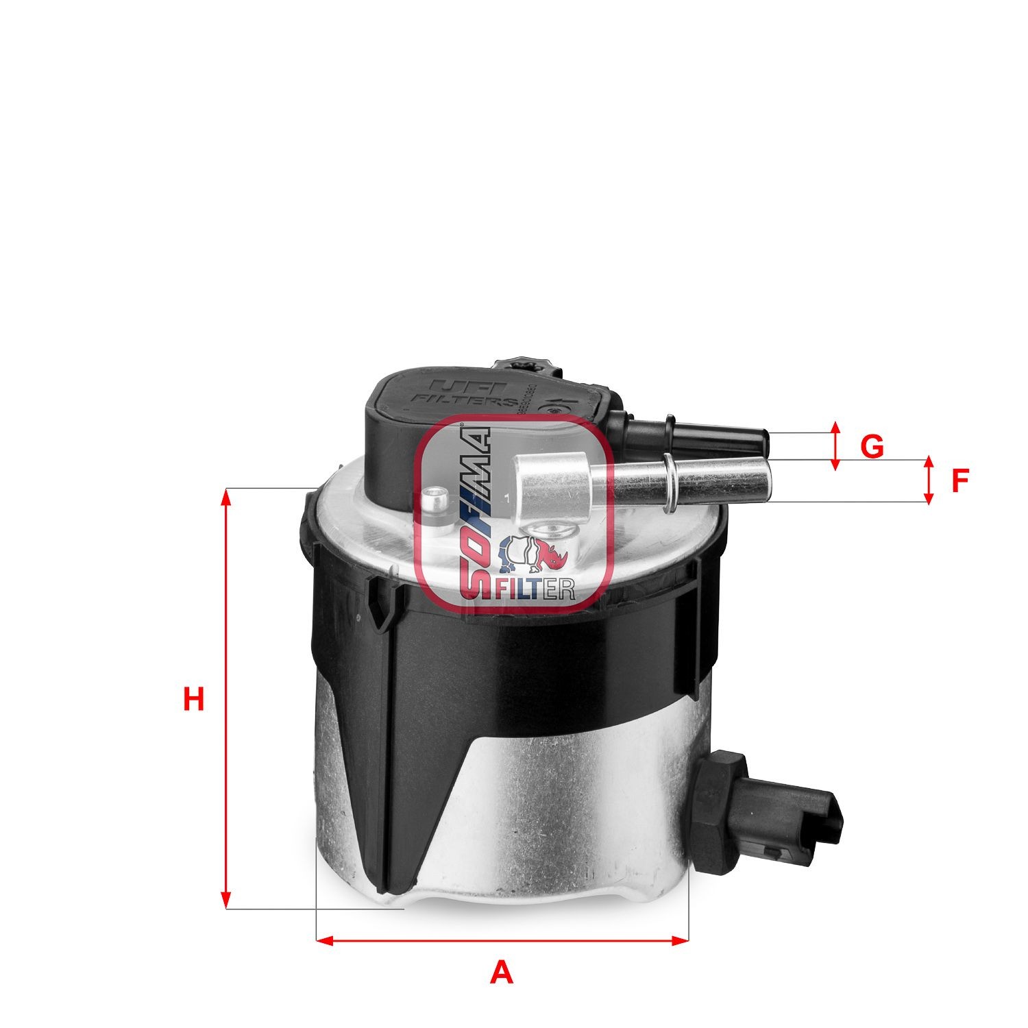 SOFIMA S 5170 GC Fuel filter Filter Insert, 10mm, 10mm