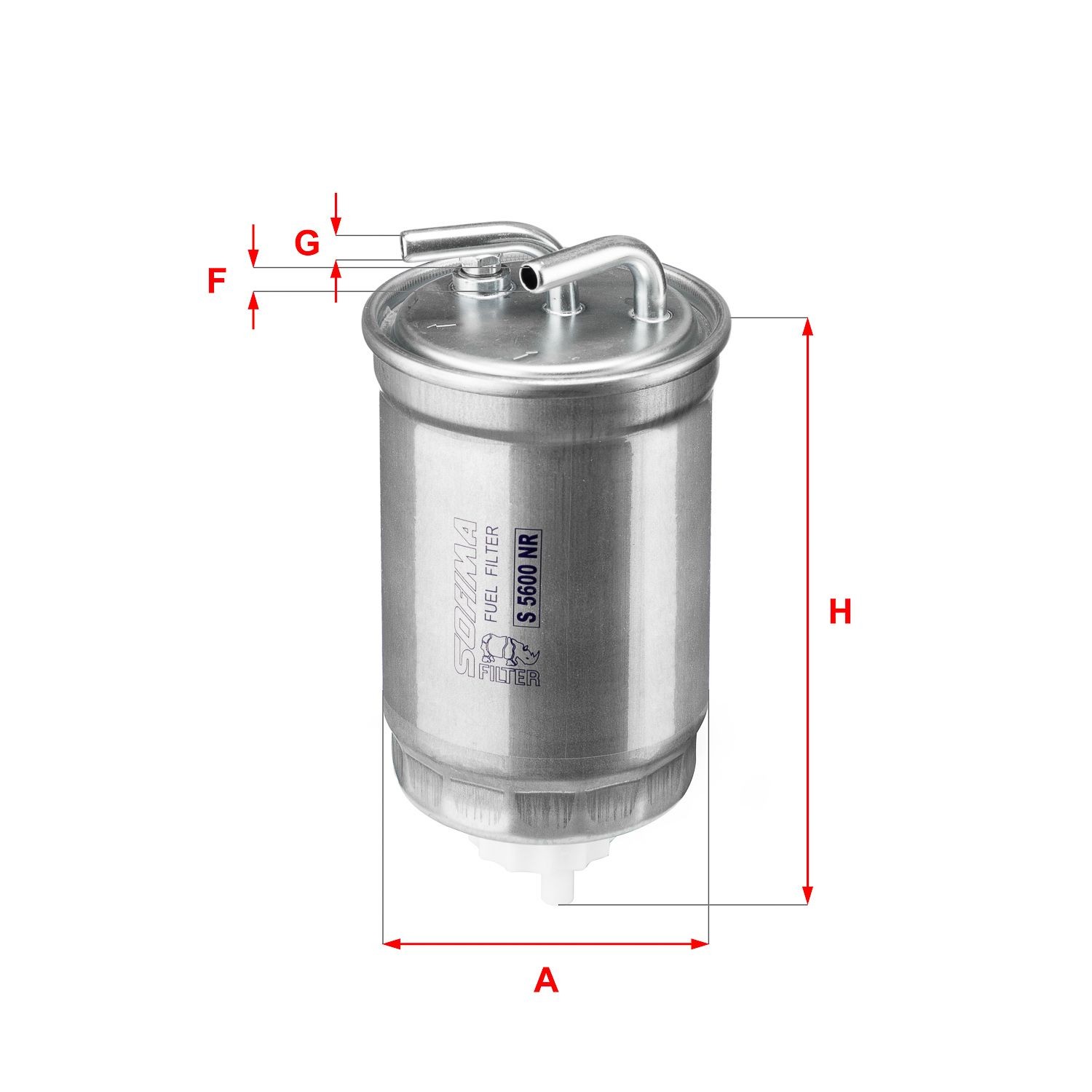 SOFIMA Filter Insert, 8mm, 8mm Height: 153mm Inline fuel filter S 5600 NR buy