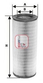 SOFIMA S 7159 A Air filter 290mm, 132,5mm, Filter Insert