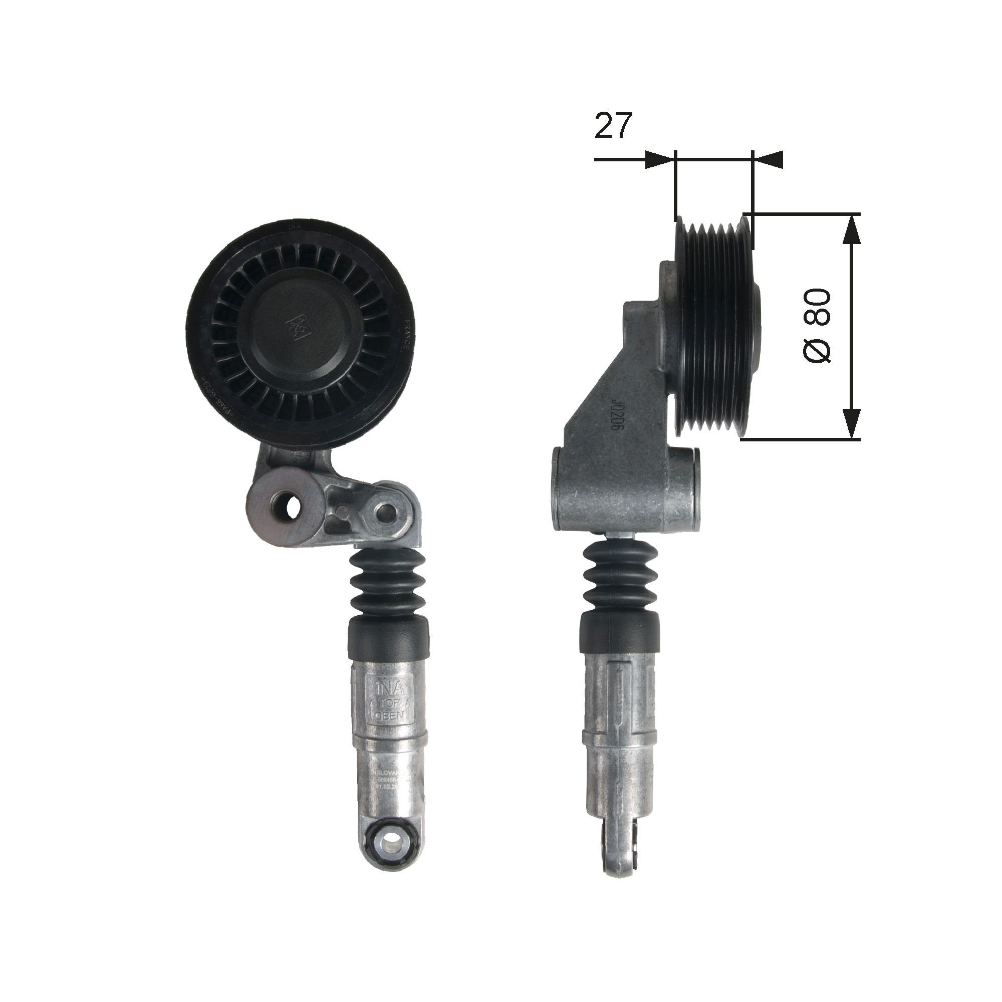 GATES T39236 Tensioner pulley PowerGrip™