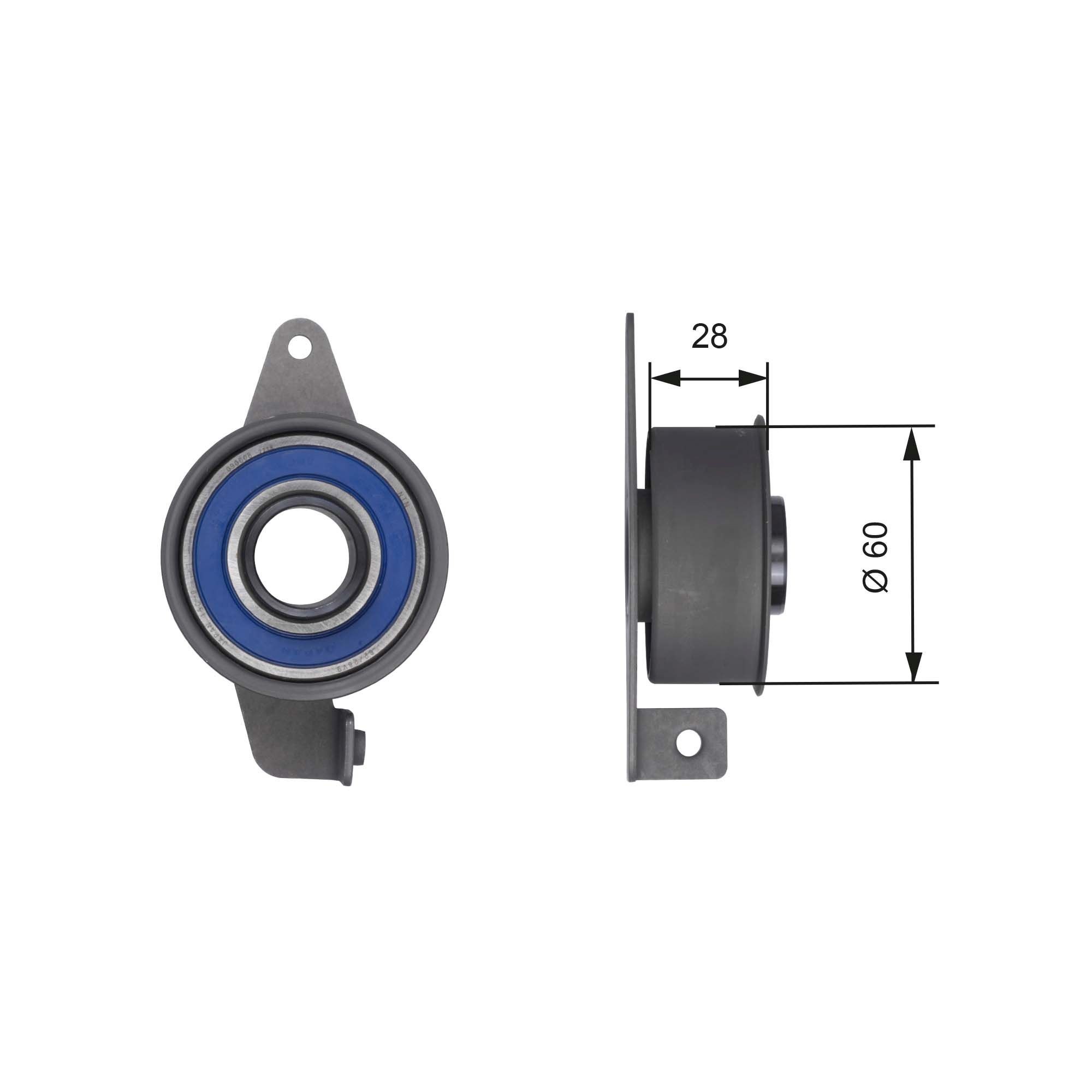 GATES T41144 Timing belt tensioner pulley G-Force Redline™ CVT Belt