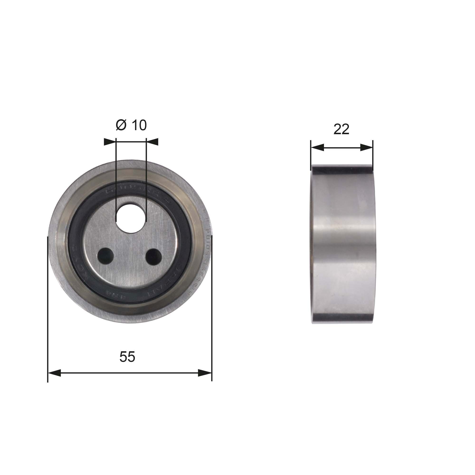 GATES T41155 Timing belt tensioner pulley G-Force Redline™ CVT Belt