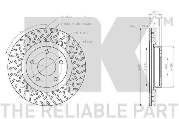 209329 Brake disc NK 209329 review and test