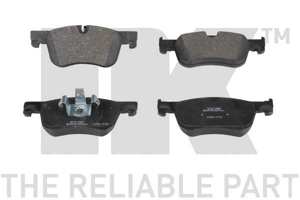 NK 221973 Brake pad set not prepared for wear indicator, with anti-squeak plate, without accessories