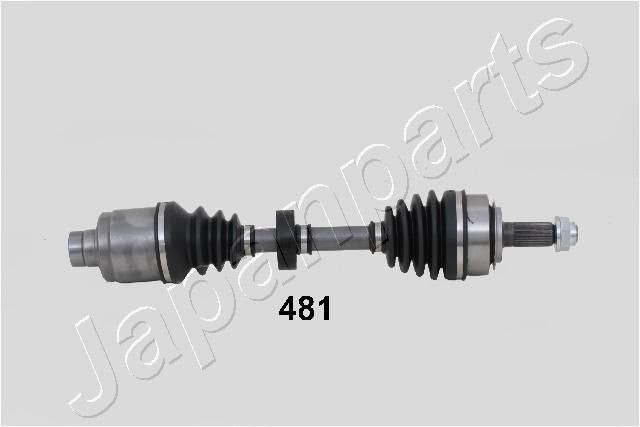 JAPANPARTS Front Axle Right, 557mm Length: 557mm, External Toothing wheel side: 28, Tooth Gaps, transm. side connection: 29 Driveshaft GI-481 buy