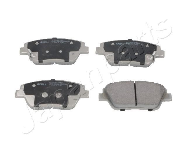 JAPANPARTS Front Axle Height: 58,5mm, Thickness: 17mm Brake pads PA-K28AF buy