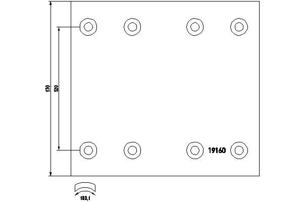 TEXTAR 1916001 Bremsbelagsatz, Trommelbremse für MERCEDES-BENZ T2/L LKW in Original Qualität