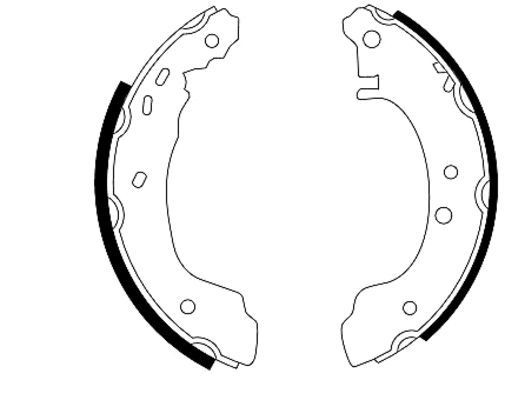 98101 0457 0 4 TEXTAR 203 x 39 mm, without handbrake lever Width: 39mm Brake Shoes 91045700 buy