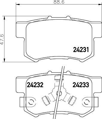 24231 MINTEX MDB2710 Suspension kit, coil springs Honda CR-V Mk2 2.0 156 hp Petrol 2007 price