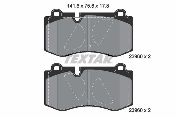 Great value for money - TEXTAR Brake pad set 2396001