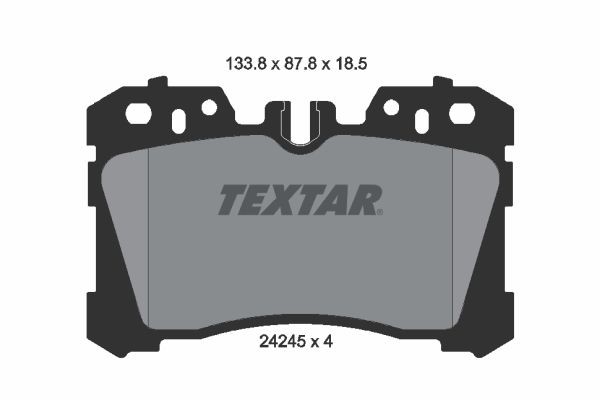 TEXTAR Brake pads rear and front LEXUS LS V (XF50) new 2424501